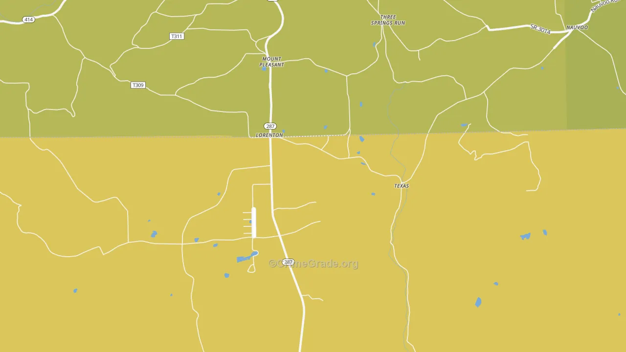 Lorenton, PA Map of Assault Rates