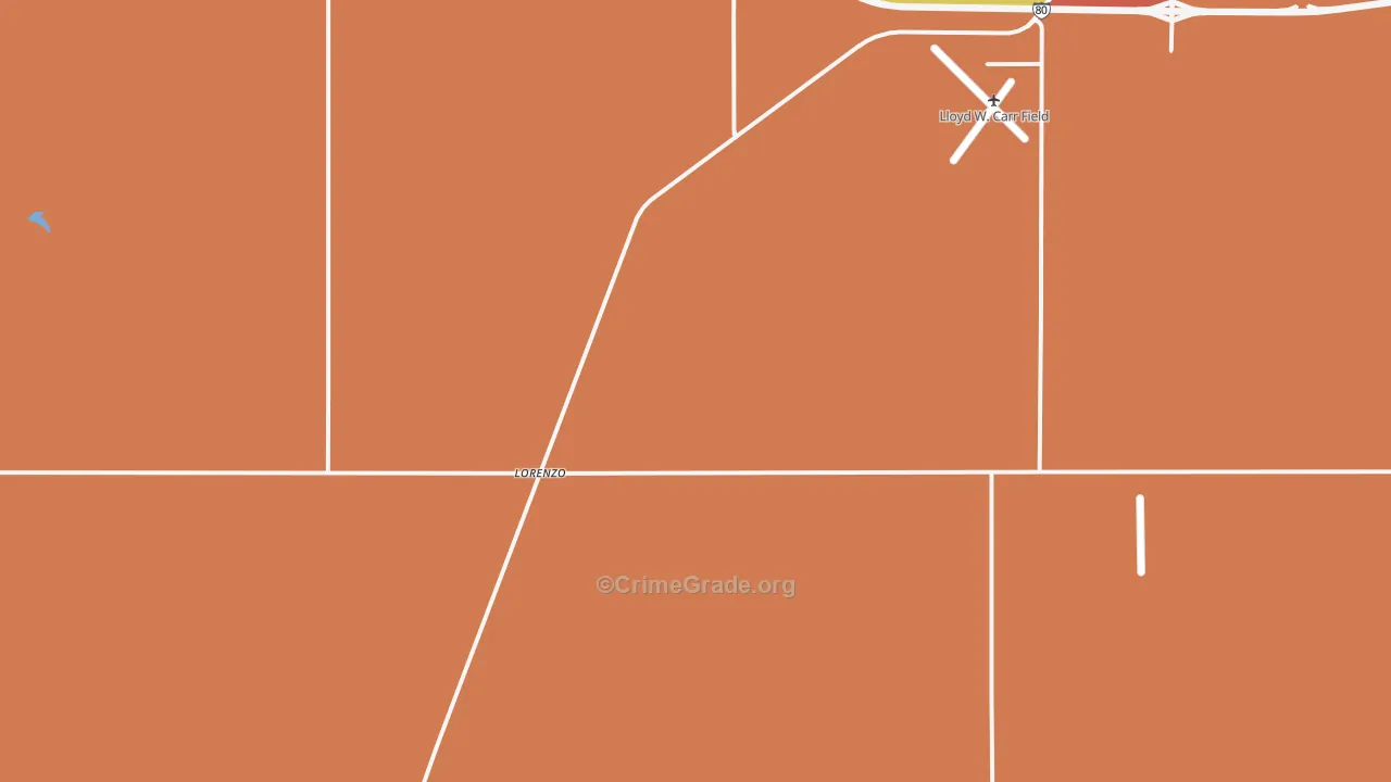 Lorenzo, NE Map of Assault Rates