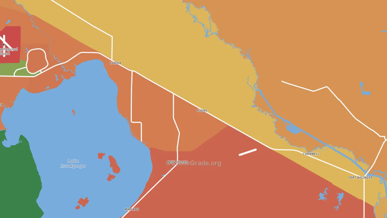 Lorida, FL Map of Assault Rates