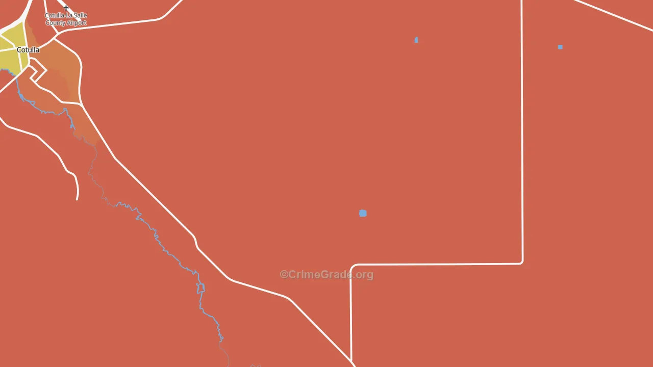 Los Angeles, TX Map of Assault Rates