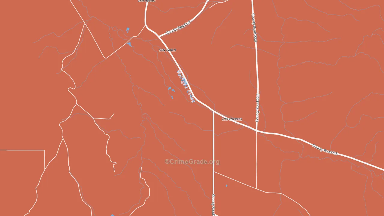 Los Fuertes, CO Map of Assault Rates