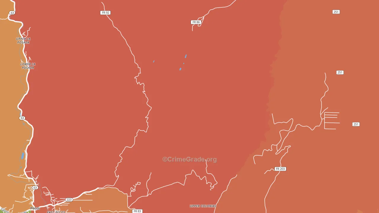 Los Pachecos, NM Map of Assault Rates