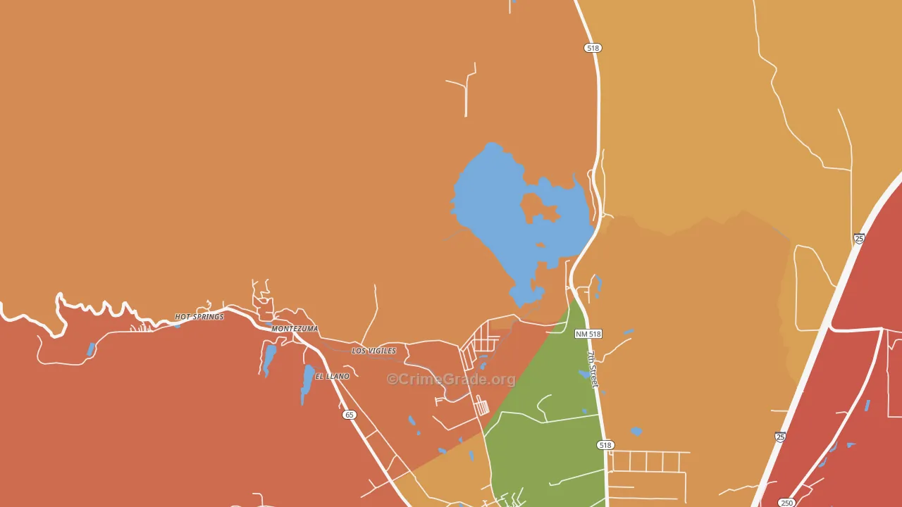Los Vigiles, NM Map of Assault Rates