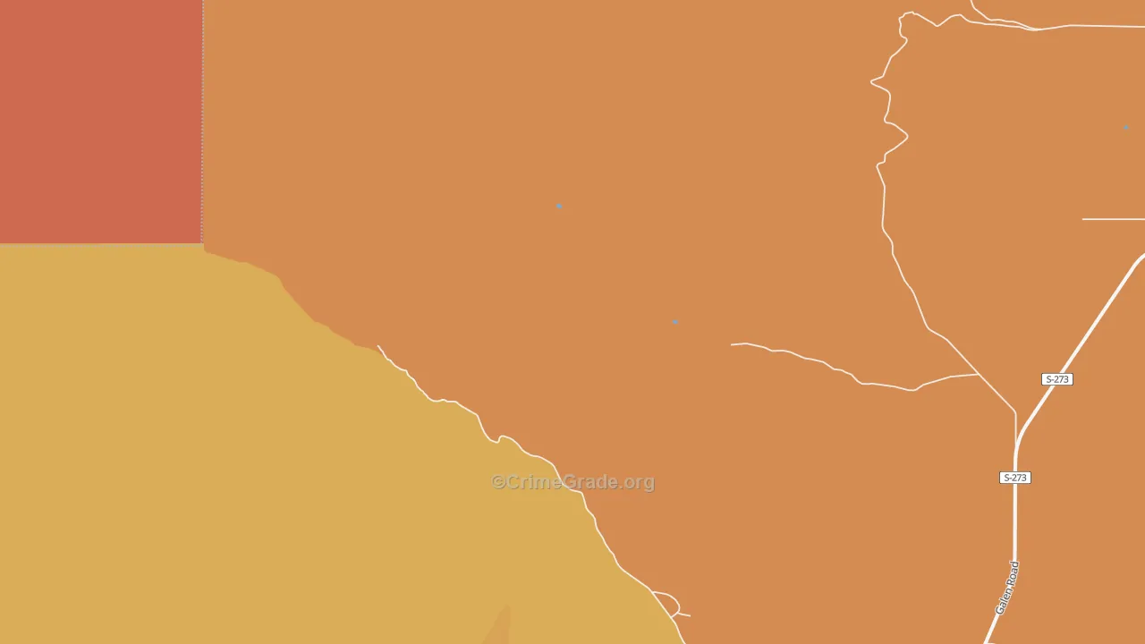 Lost Creek, MT Map of Assault Rates