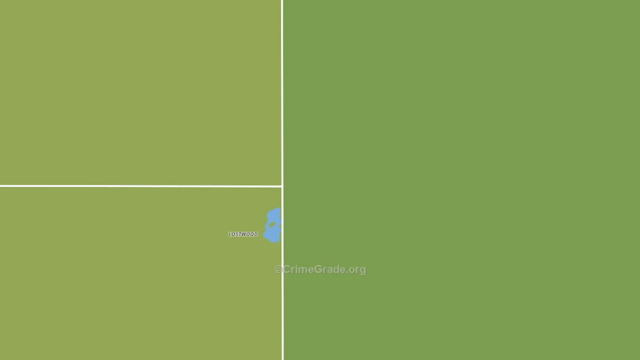 Lostwood, ND Map of Assault Rates