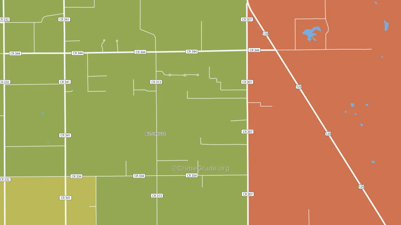 Lottieville, FL Map of Assault Rates