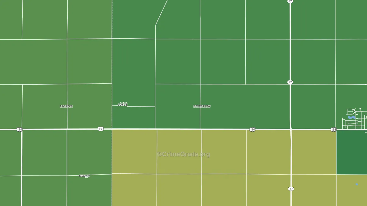 Lotus, IL Map of Assault Rates