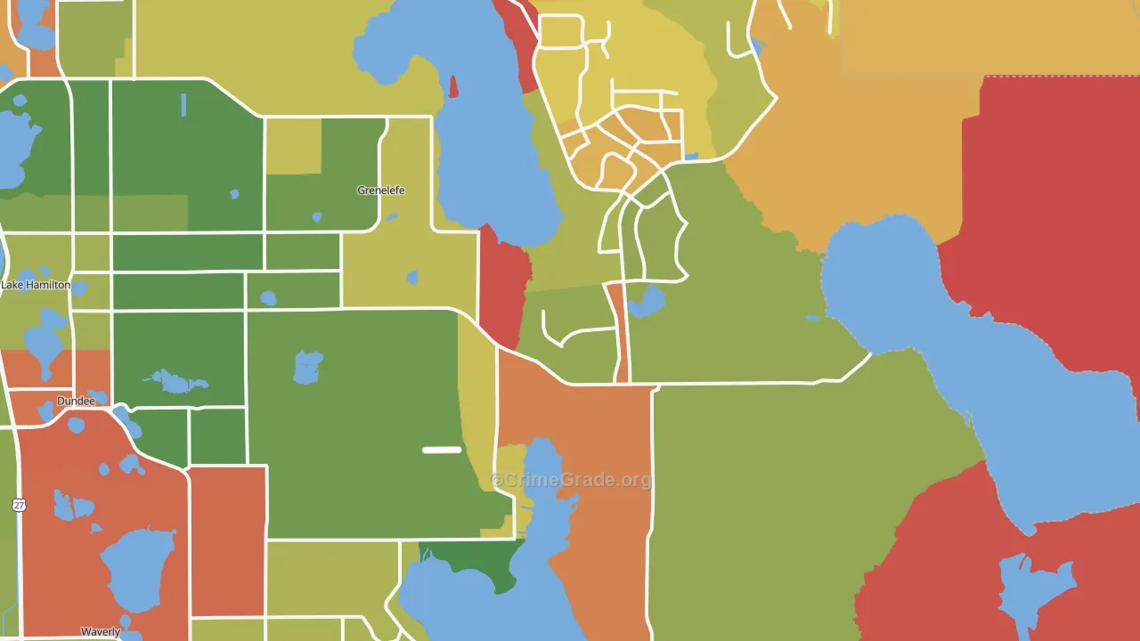 Loughman, FL Map of Assault Rates