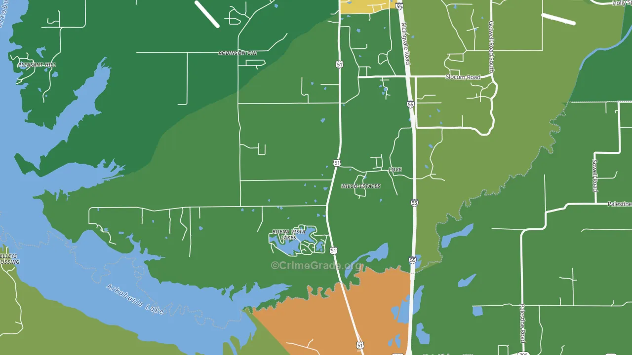 Love, MS Map of Assault Rates
