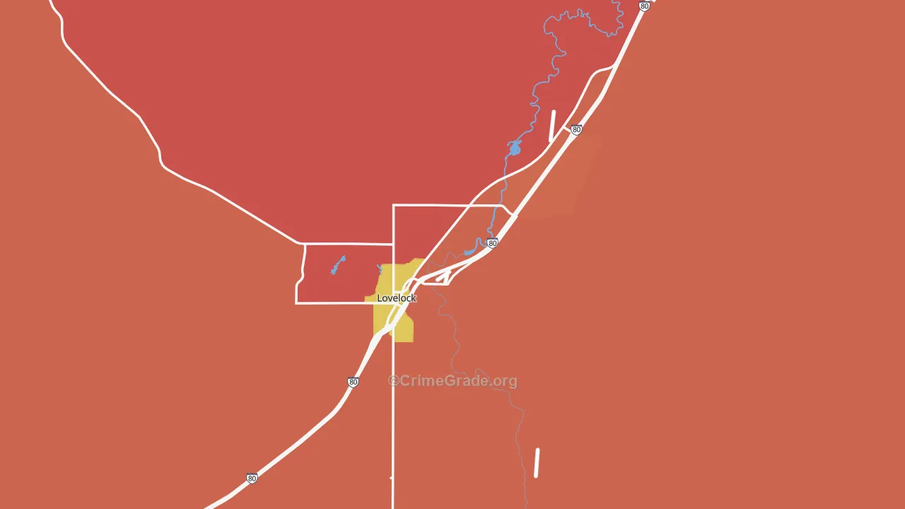 Lovelock, NV Map of Assault Rates