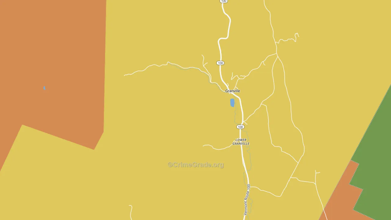 Lower Granville, VT Map of Assault Rates