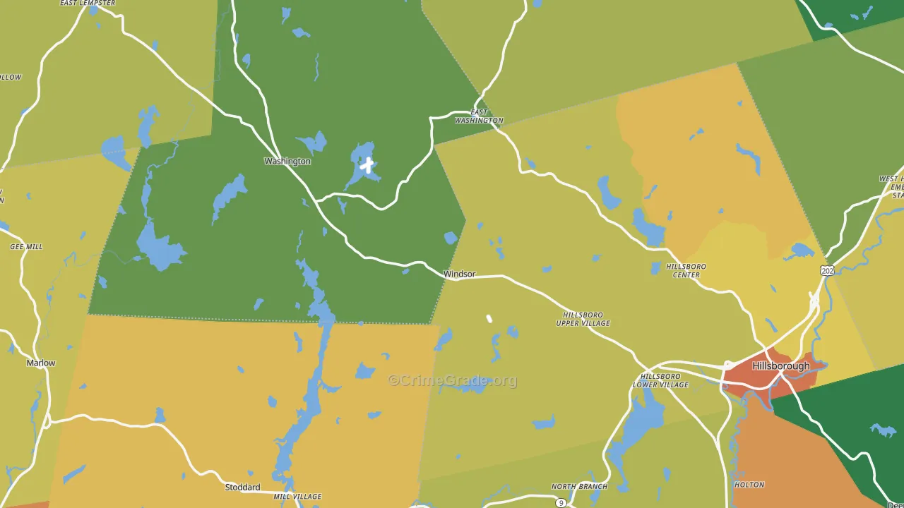 Lower Village, NH Map of Assault Rates
