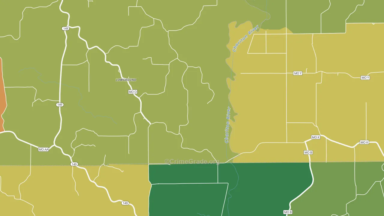 Lowground, MO Map of Assault Rates