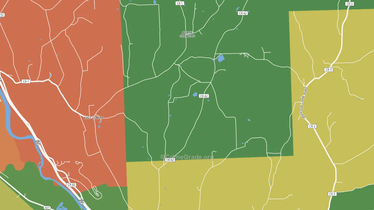 Lowman, NY Map of Assault Rates