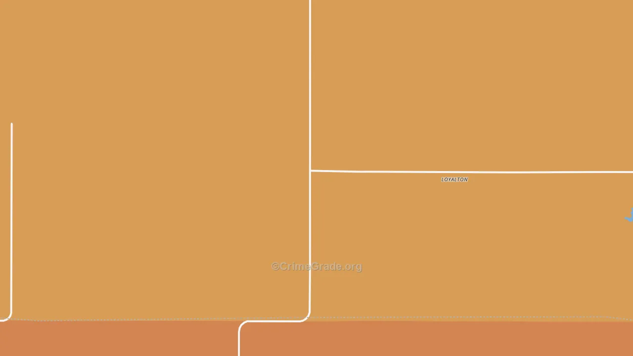 Loyalton, SD Map of Assault Rates