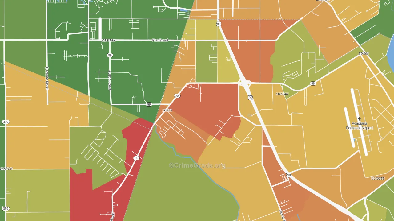 Lozes, LA Map of Assault Rates