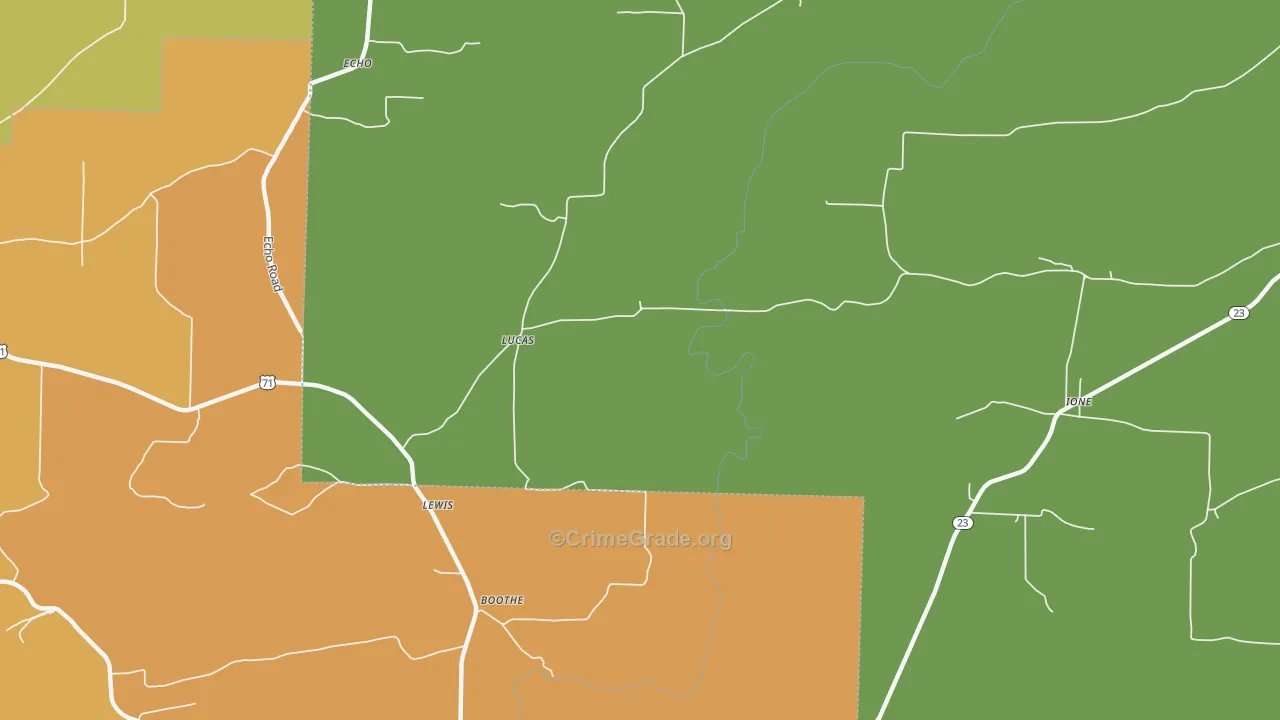 Lucas, AR Map of Assault Rates