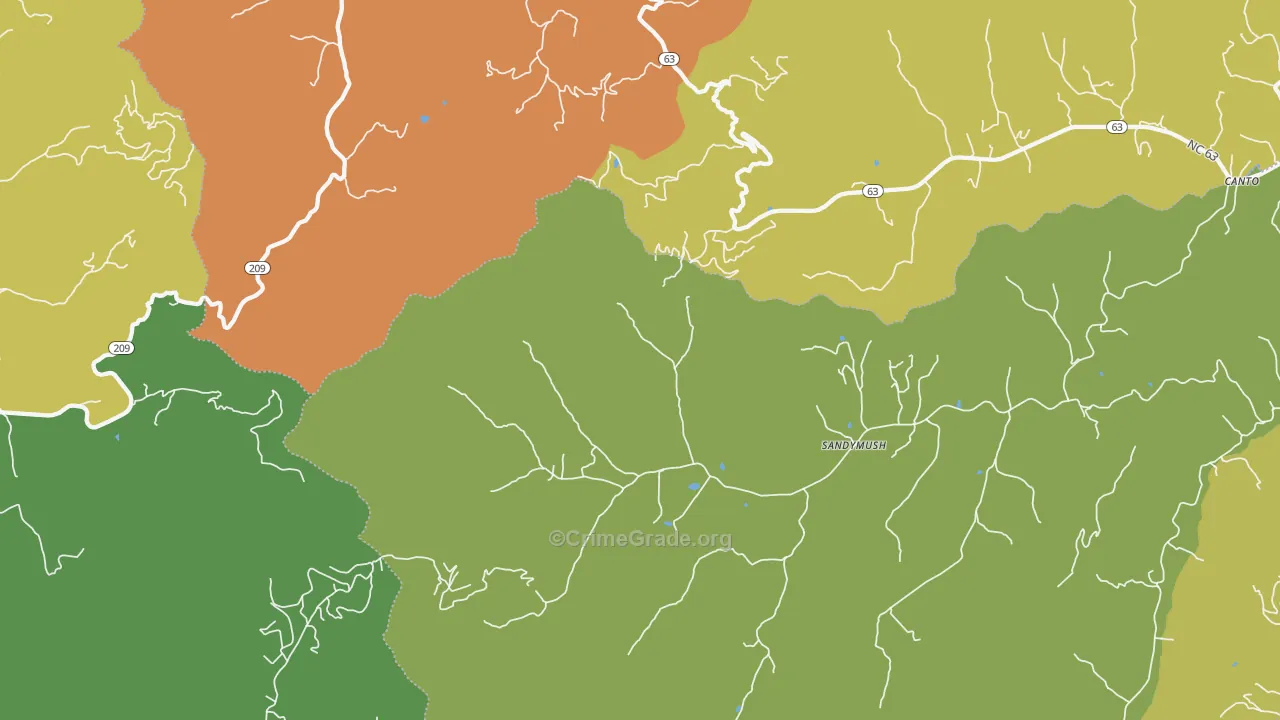 Luck, NC Map of Assault Rates