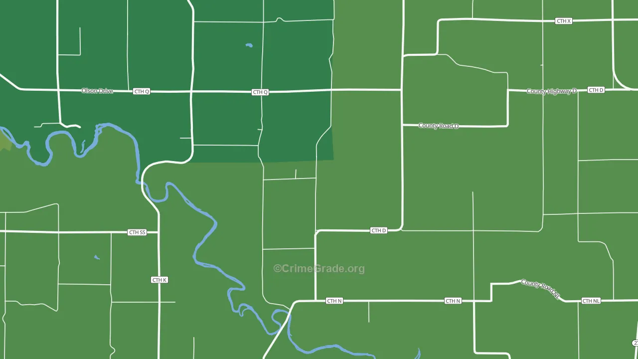Ludington, WI Map of Assault Rates