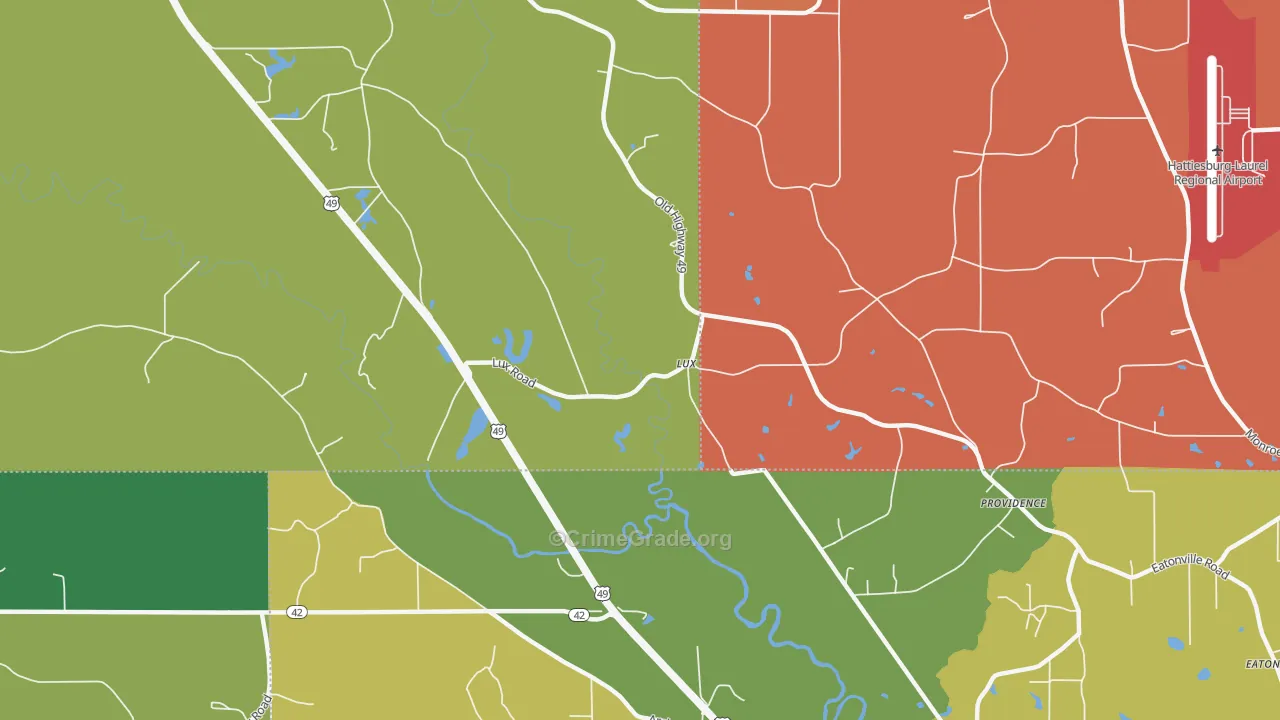 Lux, MS Map of Assault Rates