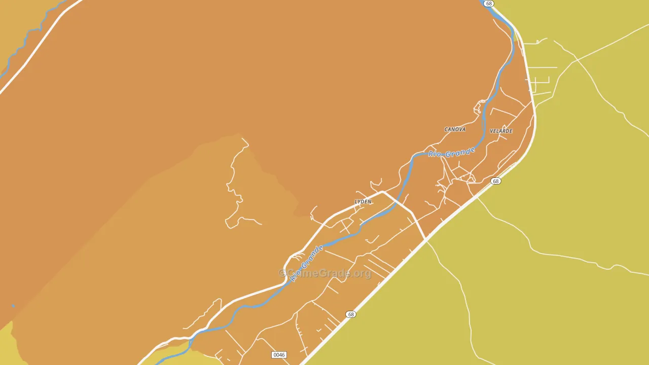 Lyden, NM Map of Assault Rates