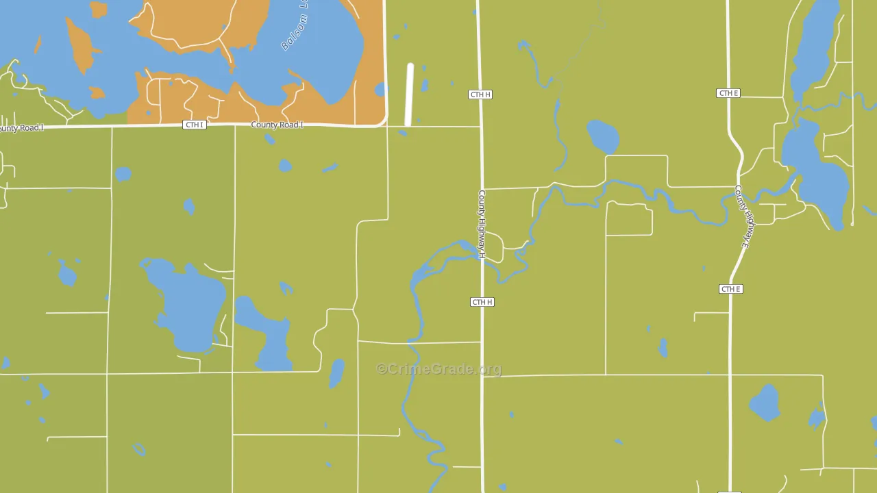 Lykens, WI Map of Assault Rates