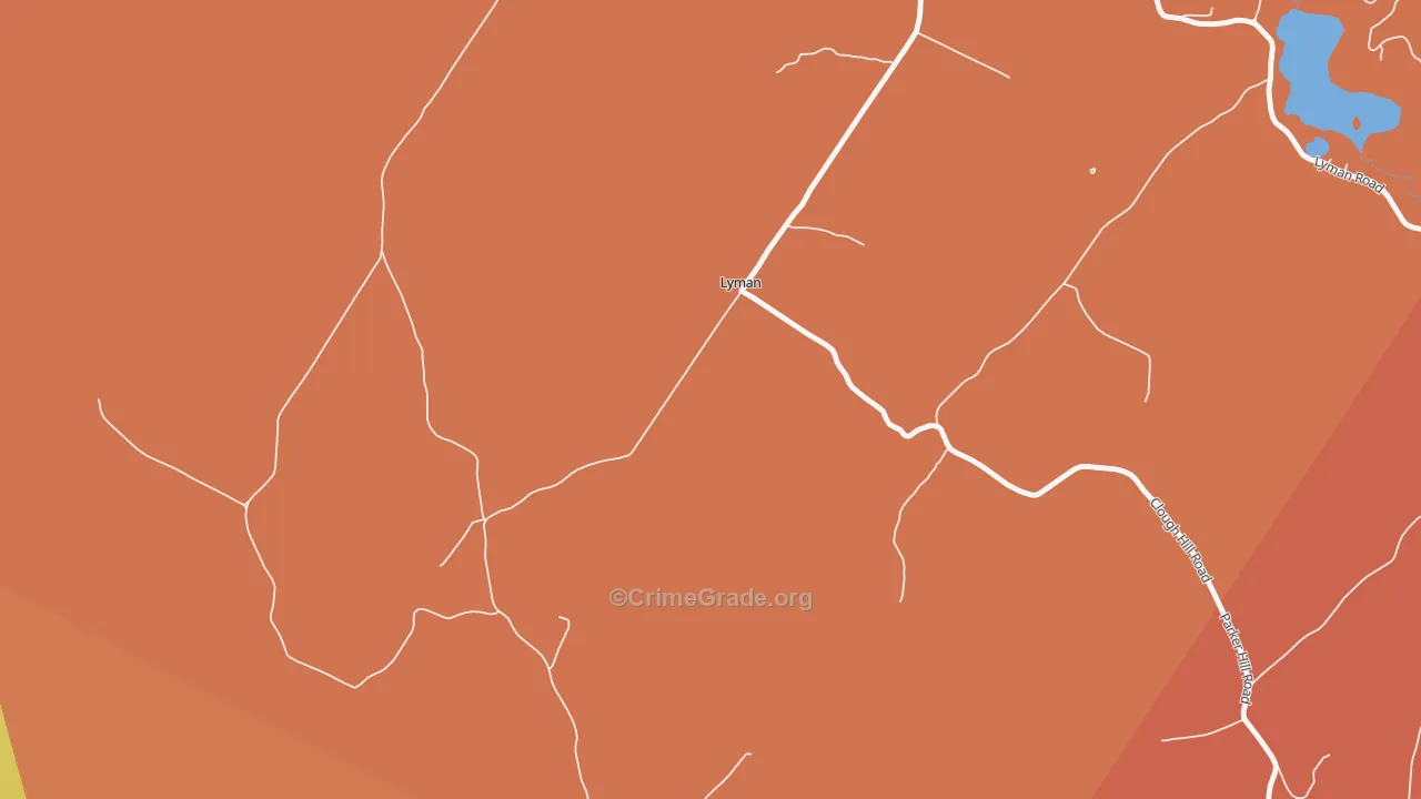 Lyman, NH Map of Assault Rates