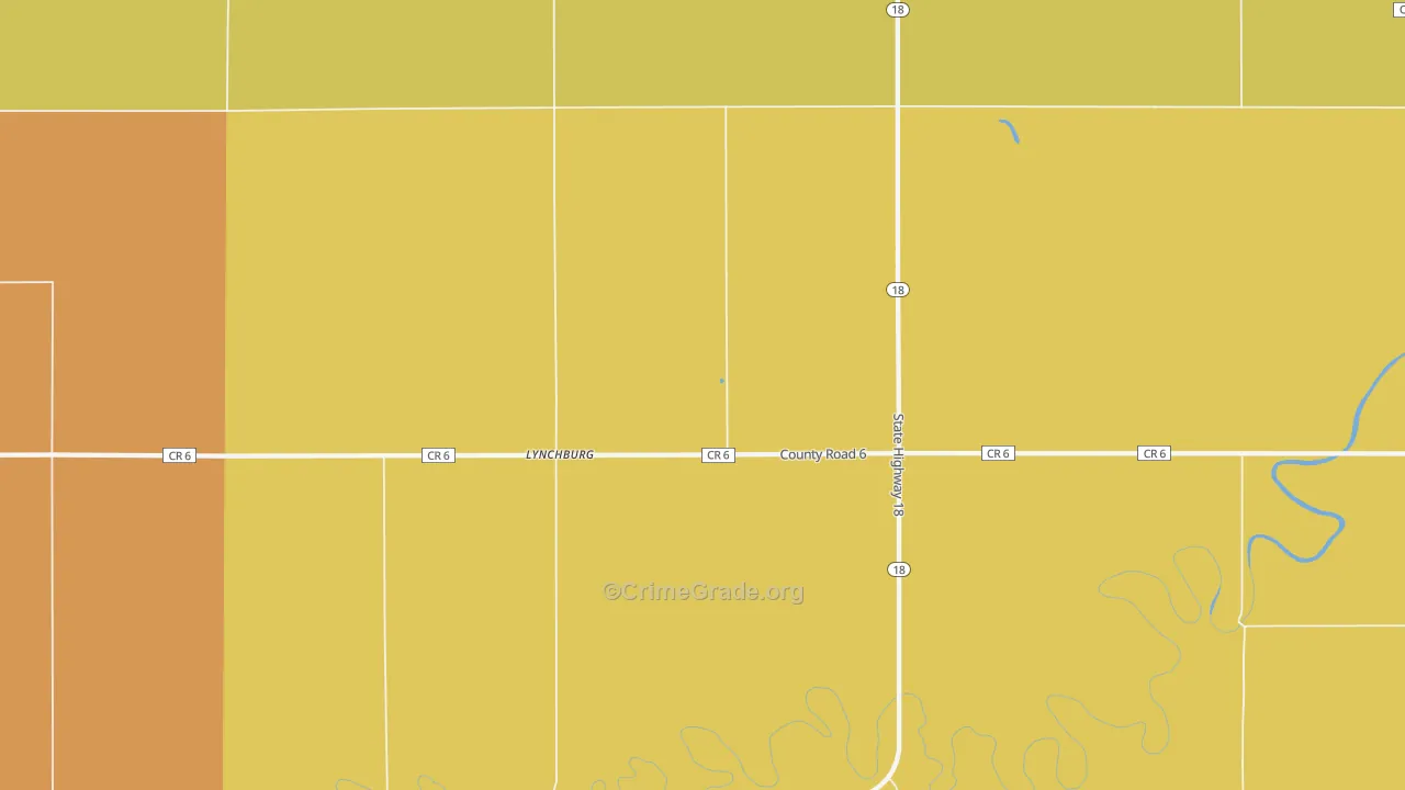 Lynchburg, ND Map of Assault Rates