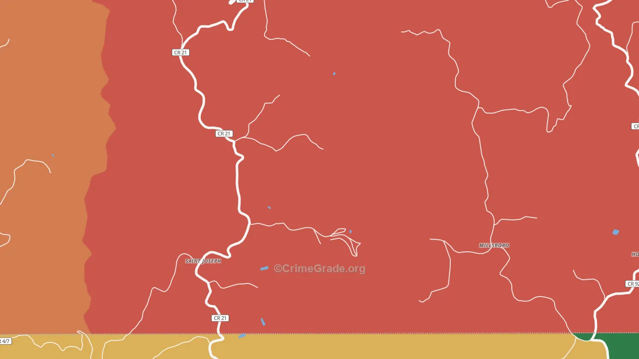 Lynn Camp, WV Map of Assault Rates