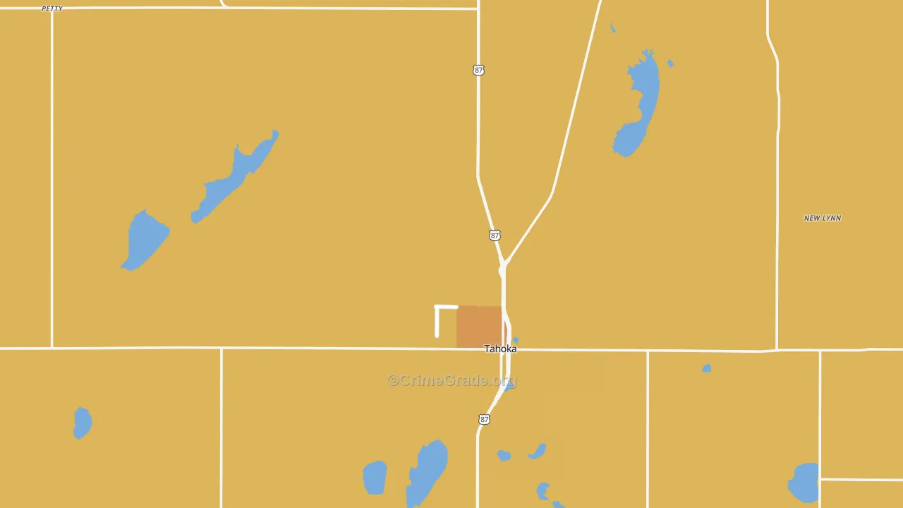 Lynn County, TX Map of Assault Rates