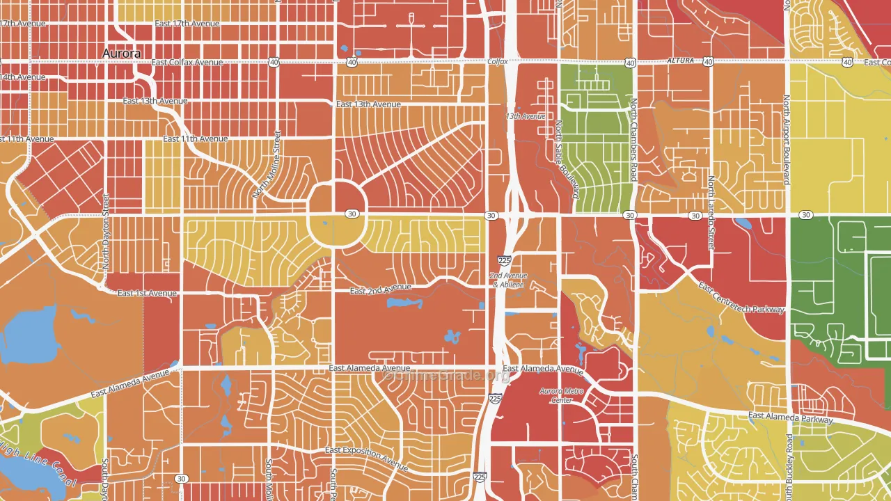 Lynn Knoll, Aurora, CO Map of Assault Rates