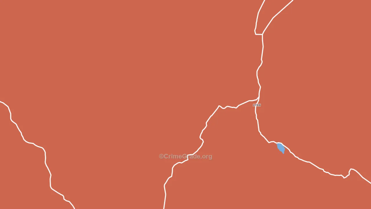 Lynn, UT Map of Assault Rates
