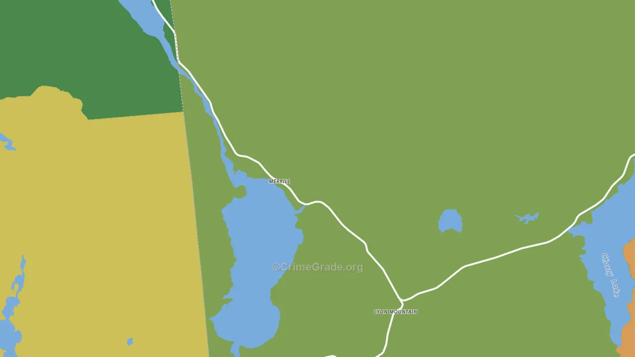 Lyon Mountain, NY Map of Assault Rates