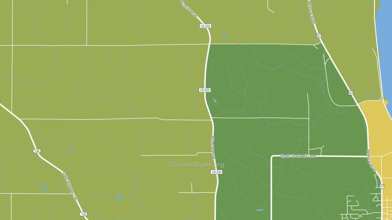 Lyons, IA Map of Assault Rates