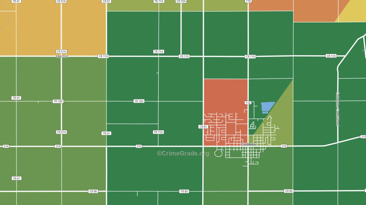 Macedon, OH Map of Assault Rates
