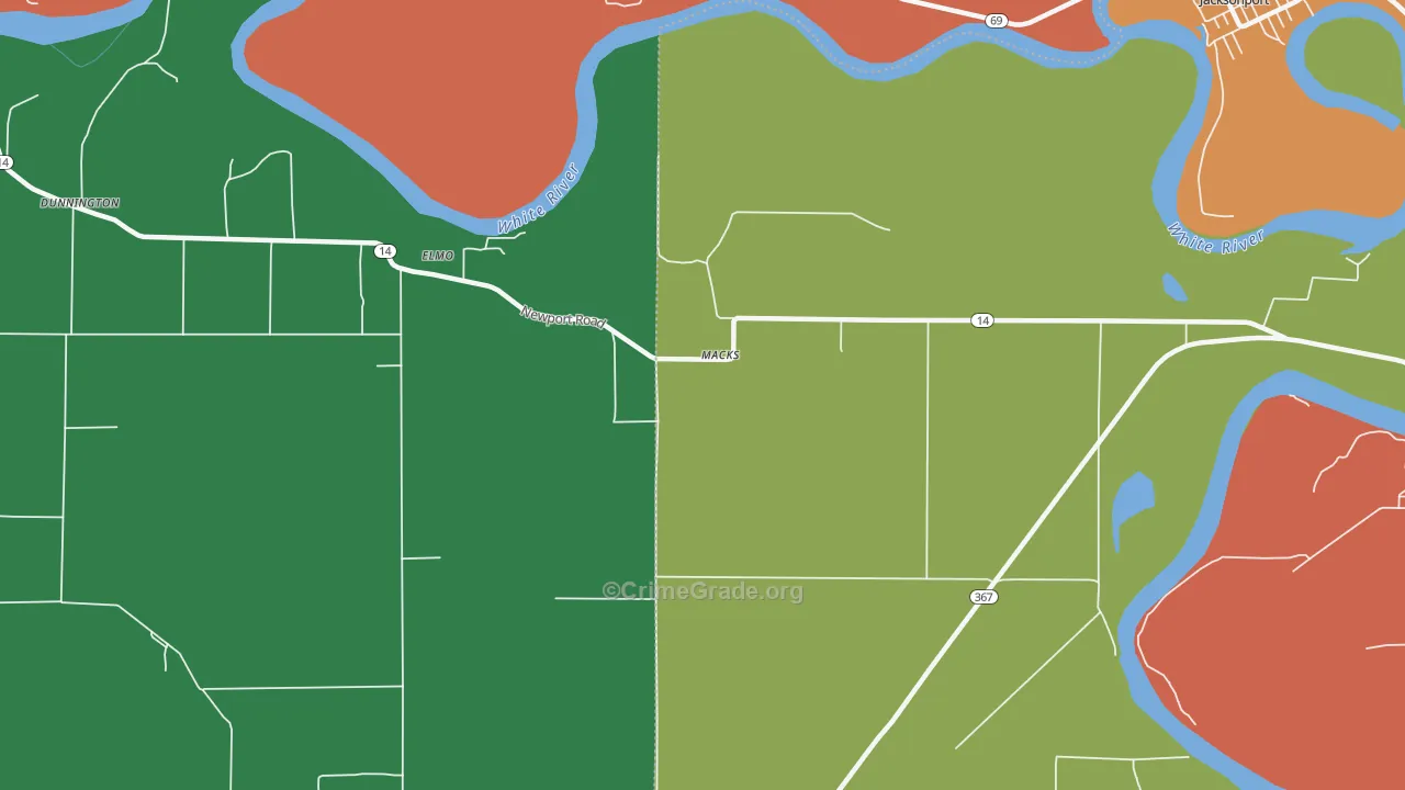Macks, AR Map of Assault Rates