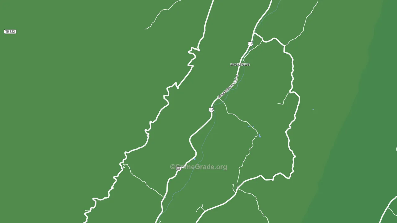 Macksville, WV Map of Assault Rates