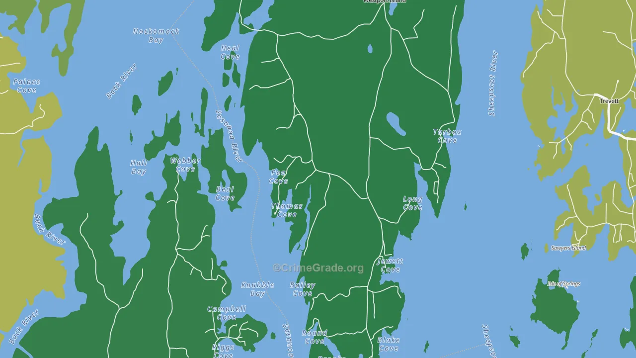 MacMahan, ME Map of Assault Rates