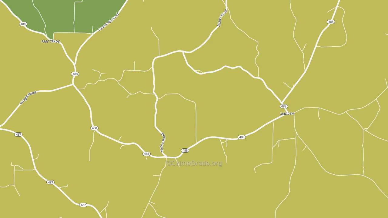 Madden, MS Map of Assault Rates