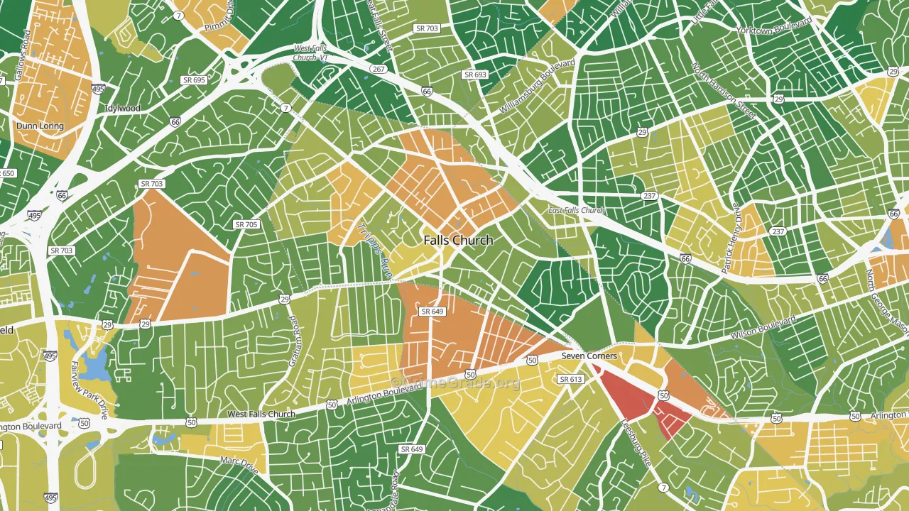 Madison Condominium, Falls Church, VA Map of Assault Rates