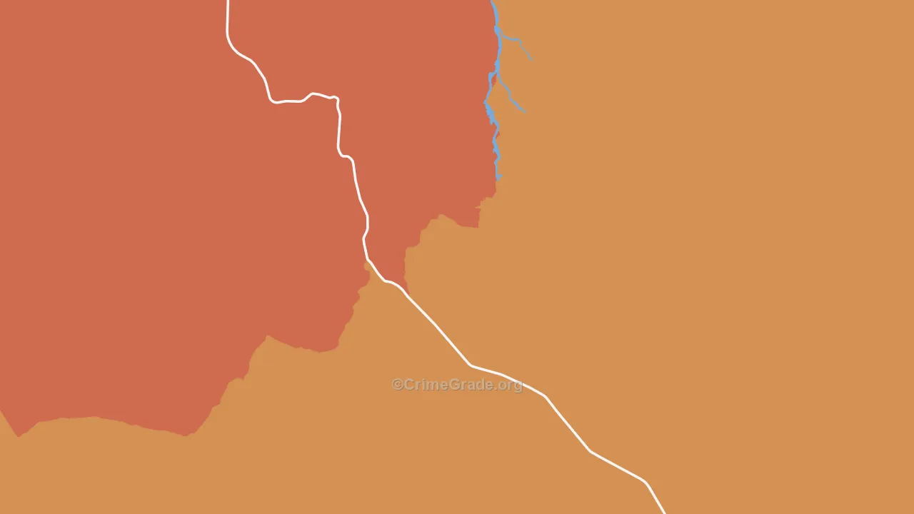 Magdalena, NM Map of Assault Rates