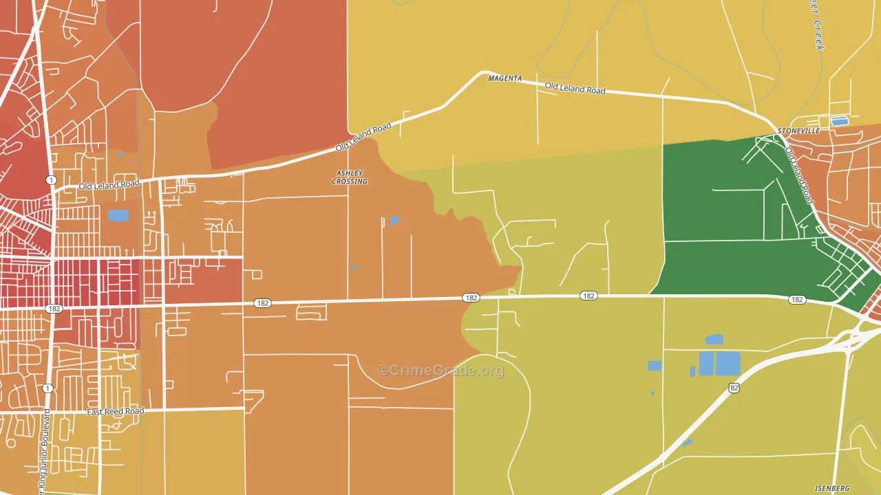 Magenta, MS Map of Assault Rates