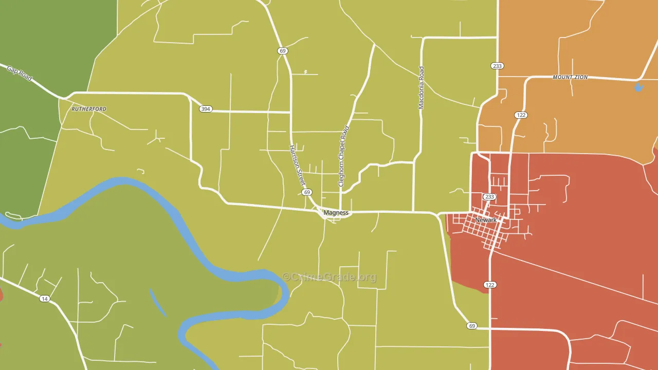 Magness, AR Map of Assault Rates