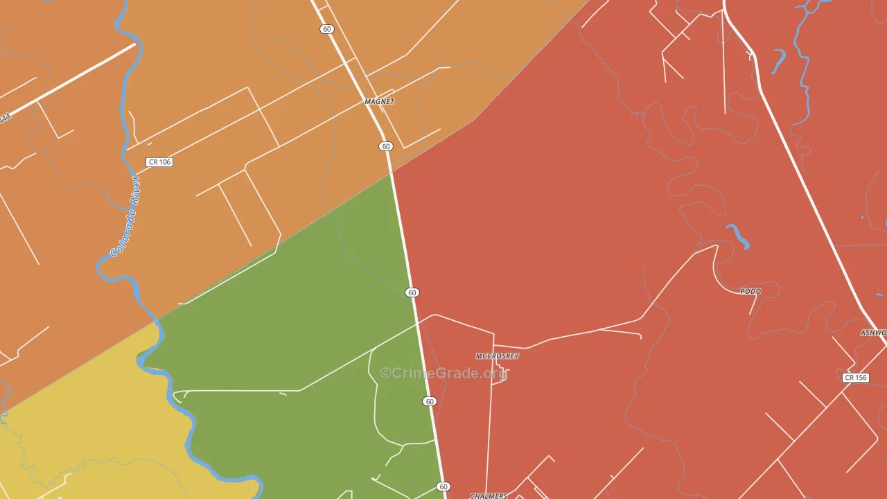 Magnet, TX Map of Assault Rates