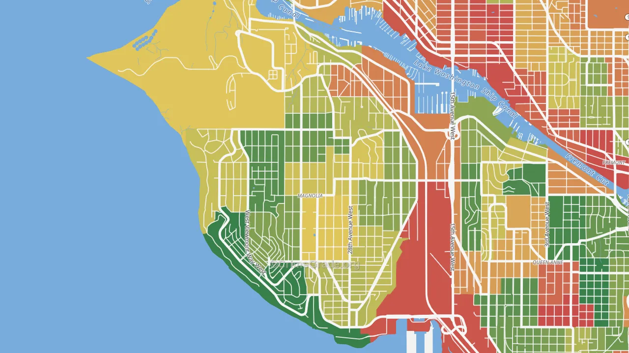 Magnolia, Seattle, WA Map of Assault Rates