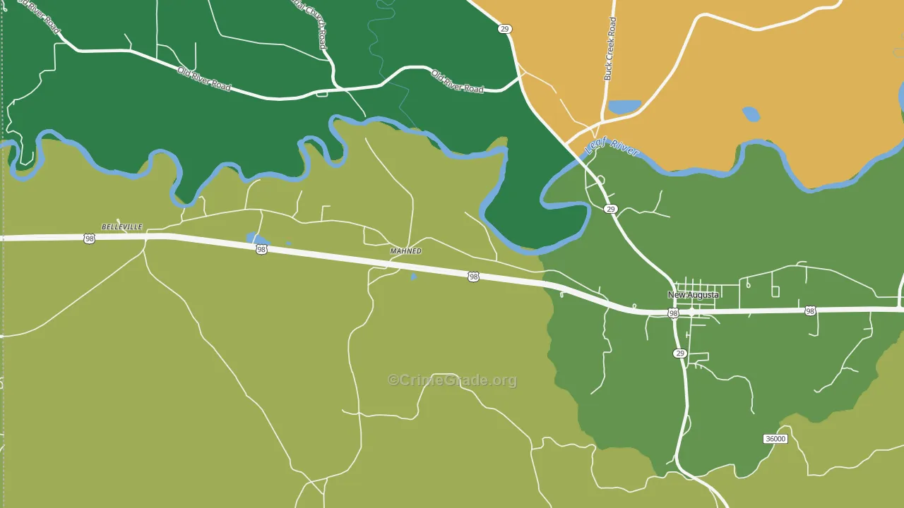 Mahned, MS Map of Assault Rates