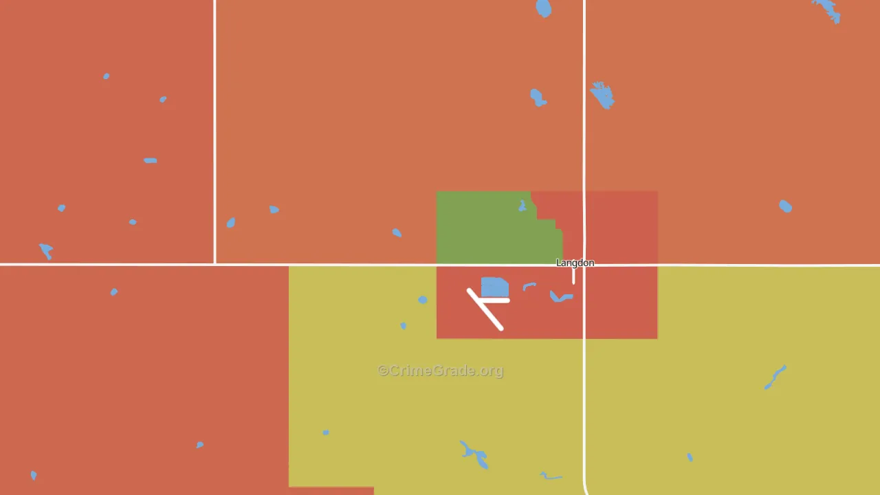 Maida, ND Map of Assault Rates
