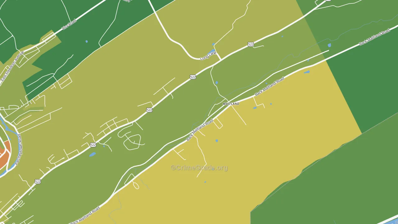 Maitland, PA Map of Assault Rates