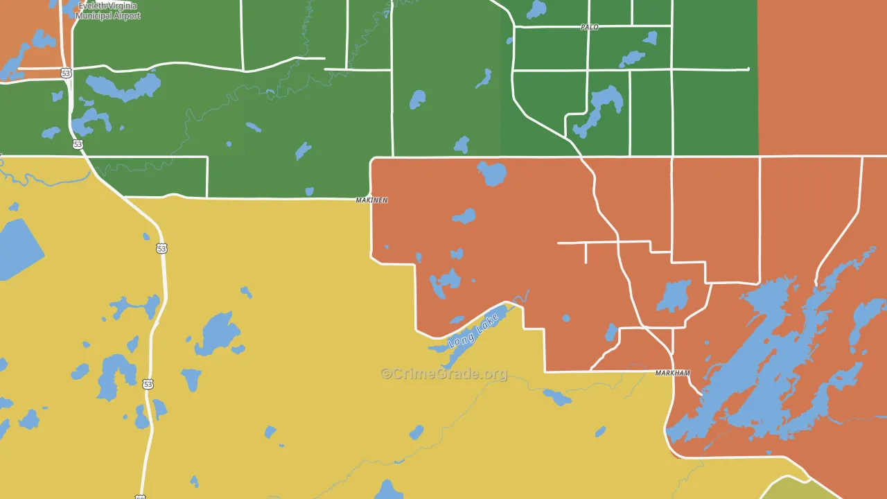 Makinen, MN Map of Assault Rates
