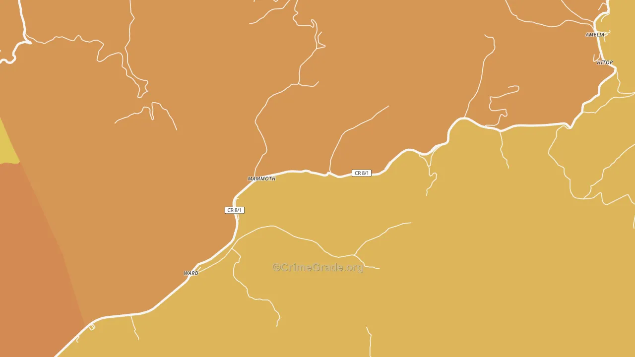 Mammoth, WV Map of Assault Rates